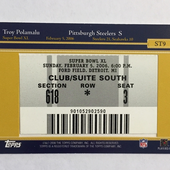 Troy Polamalu football card - Picture 4 of 4